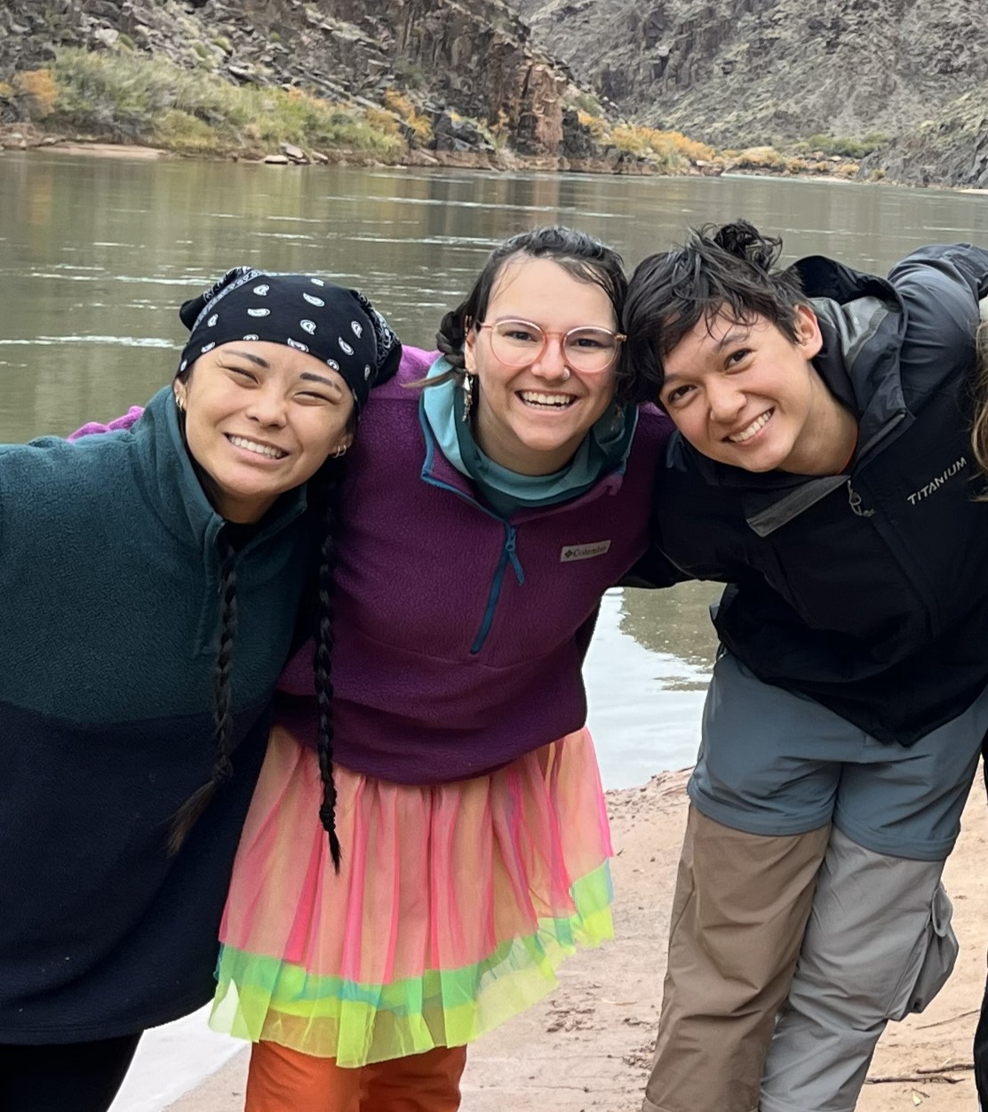 Courtney Johnson and fellow travelers on Outdoor Adventures