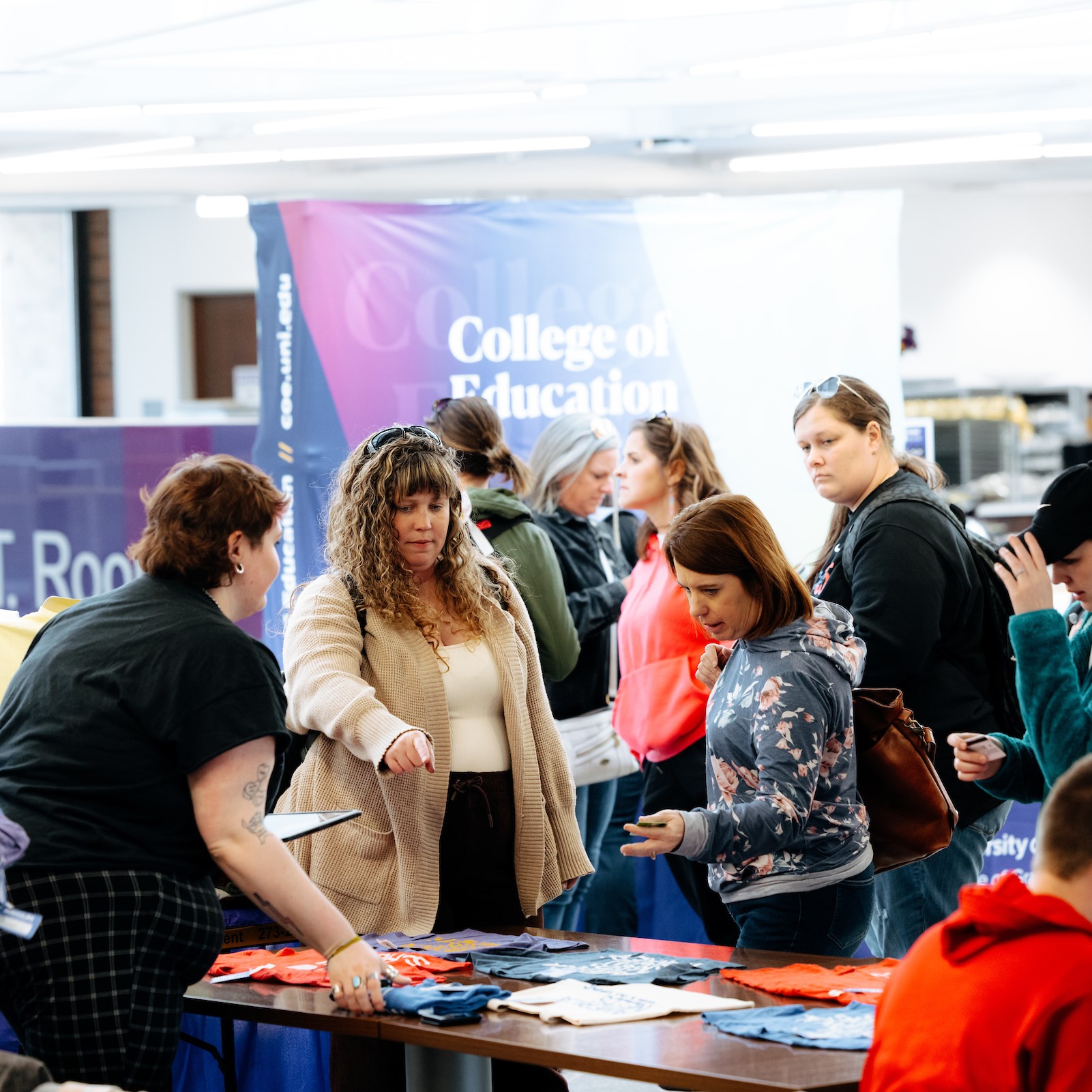 Attendees checking out vendors at SEL conference