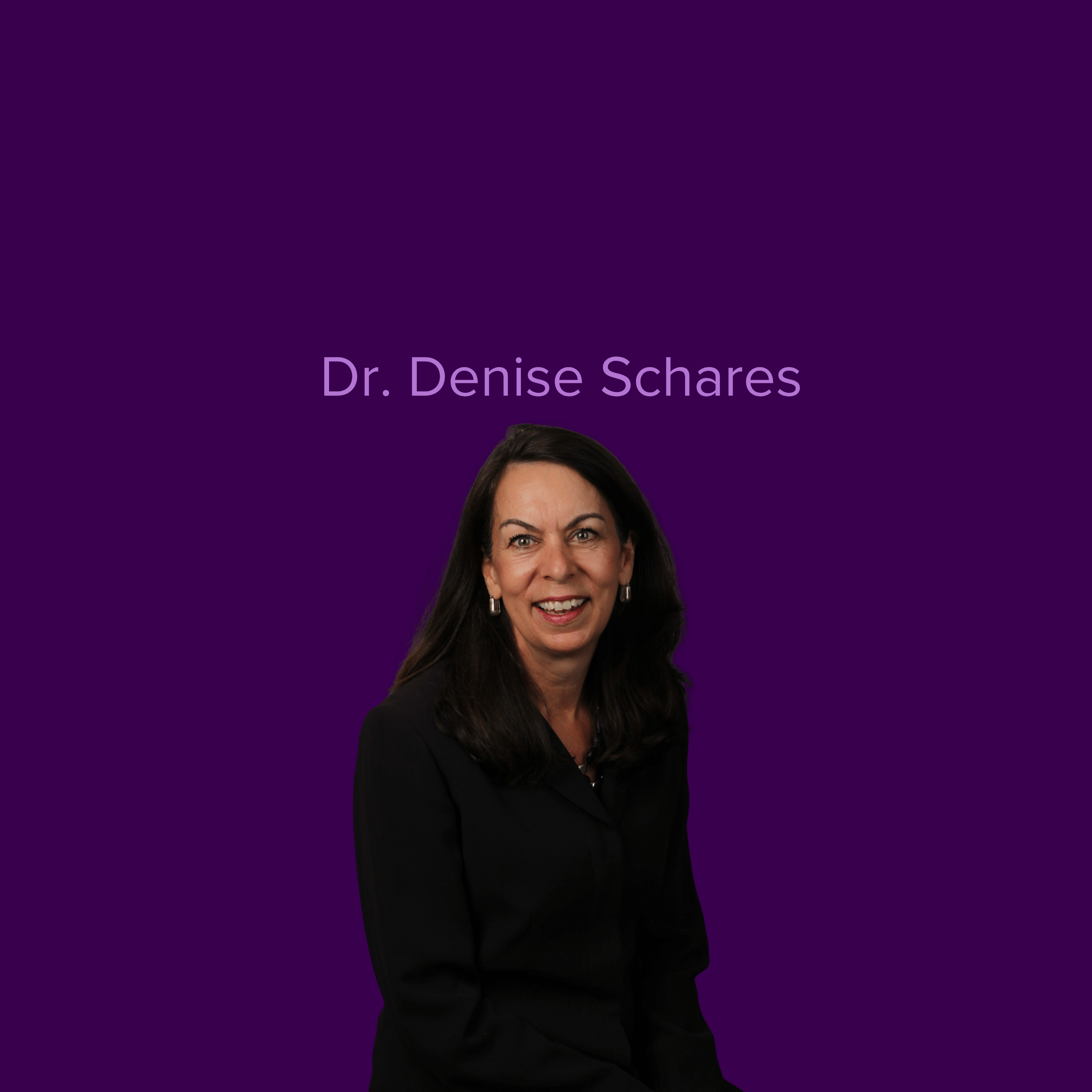 Image of Dr. Denise Schares smiling and wearing a black jacket