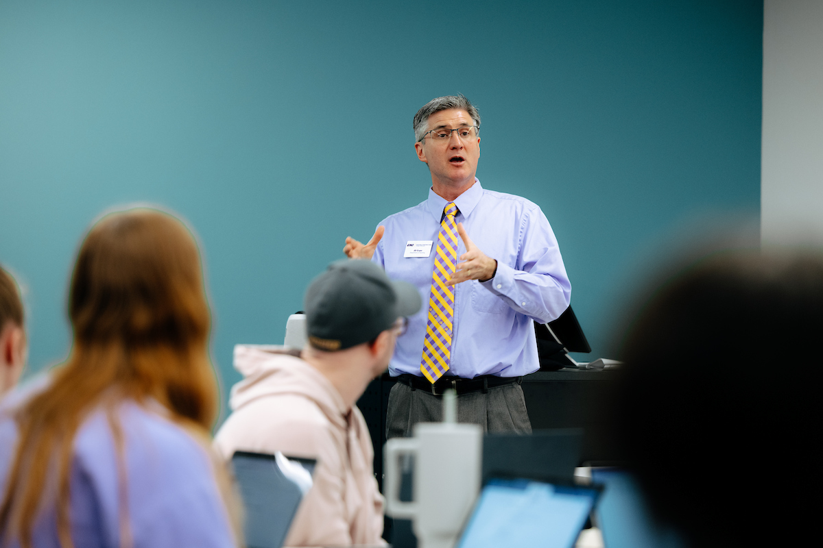 JD Cryer teaching Educator Essentials course