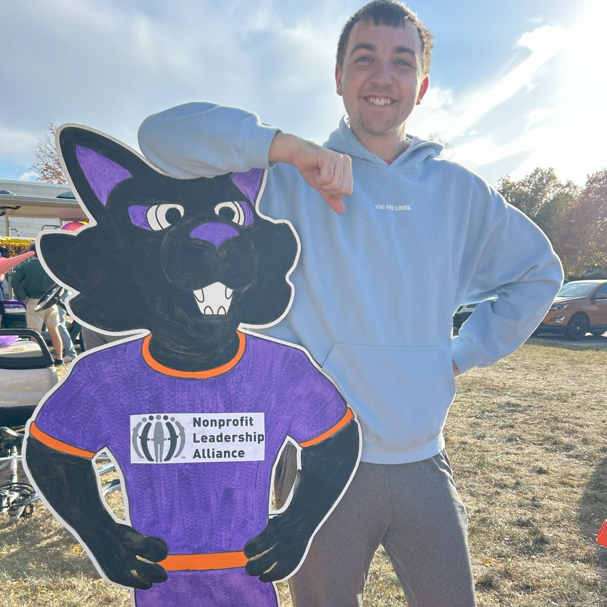 Lane Rogers and the Nonprofit Leadership Alliance Panther