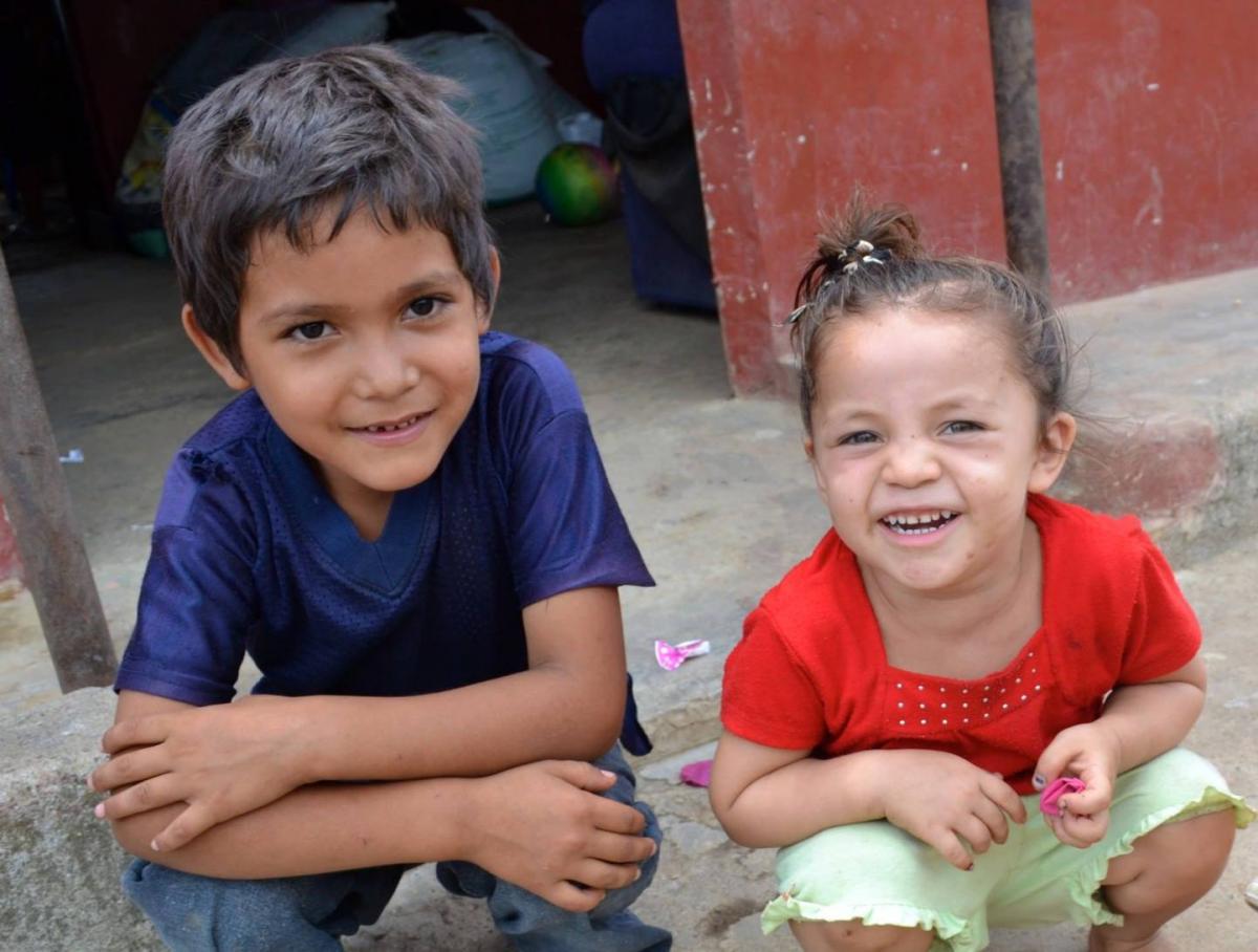 Smiling Children in El Salvador