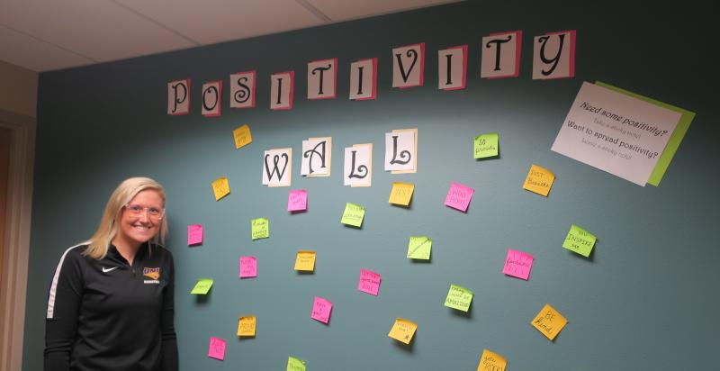 Megan Maahs positivity wall
