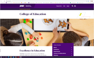 New college website launches