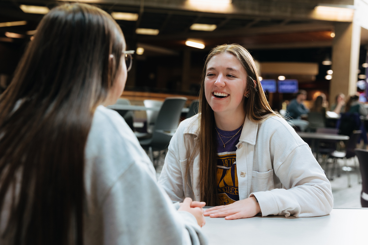 Kylie Meyer and friend at Maucker Union