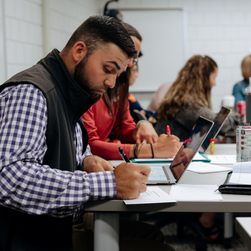 Principalship student in day in the life seminar